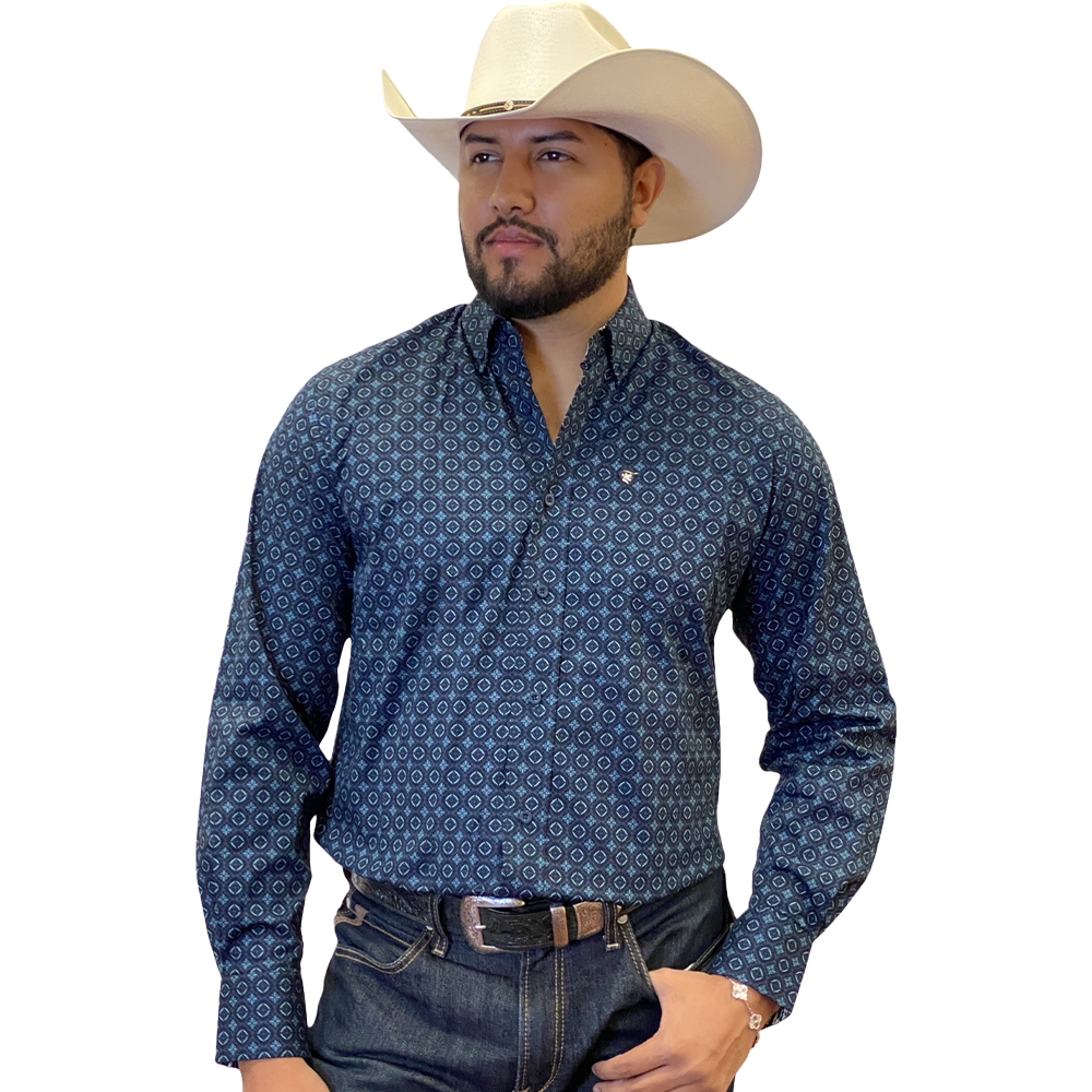Starr Western Wear Mens Long Sleeve Shirt - SWPTBLS-379