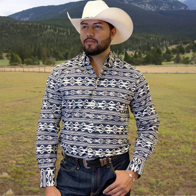 Starr Western Wear Mens Long Sleeve Shirt - SWPTBLS-380