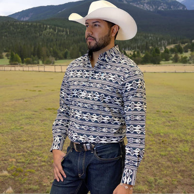 Starr Western Wear Mens Long Sleeve Shirt - SWPTBLS-380