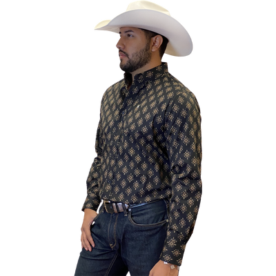 Starr Western Wear Mens Long Sleeve Shirt - SWPTBLS-381