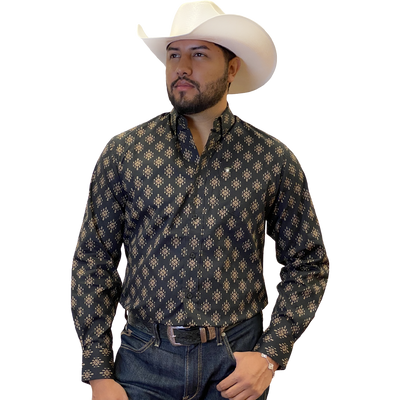 Starr Western Wear Mens Long Sleeve Shirt - SWPTBLS-381