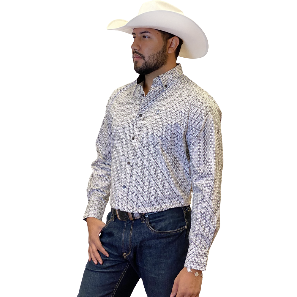 Starr Western Wear Mens Long Sleeve Shirt - SWPTBLS-384