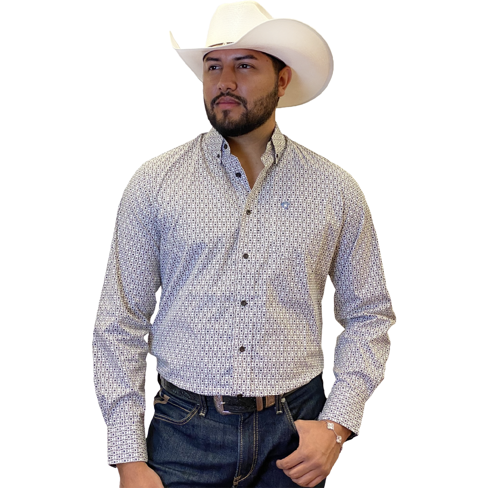 Starr Western Wear Mens Long Sleeve Shirt - SWPTBLS-384