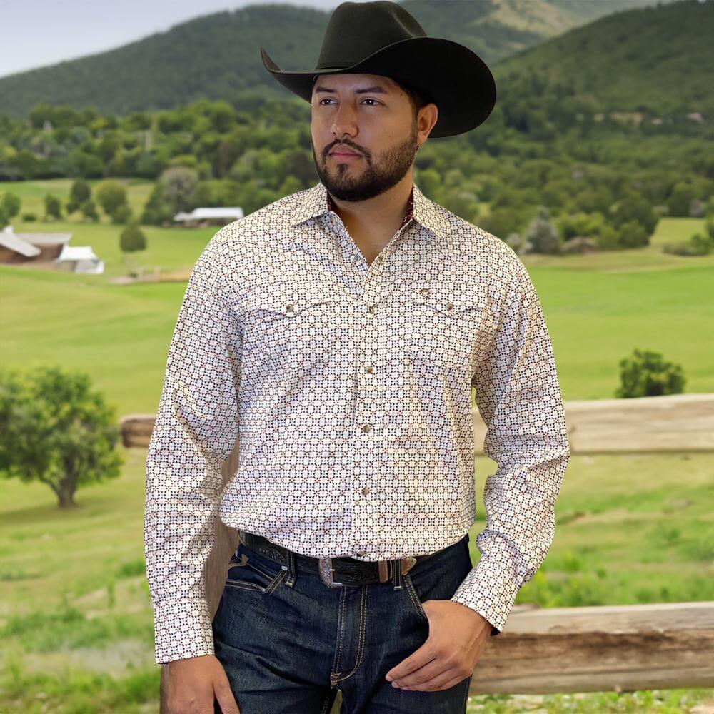 Starr Western Wear Mens Long Sleeve Shirt