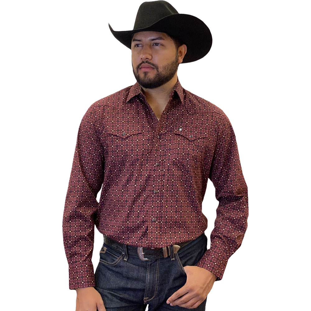 Starr Western Wear Mens Long Sleeve Shirt - SWPTSLS-373