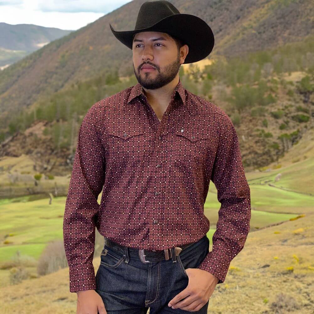 Starr Western Wear Mens Long Sleeve Shirt - SWPTSLS-373
