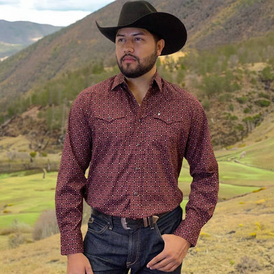 Starr Western Wear Mens Long Sleeve Shirt - SWPTSLS-373