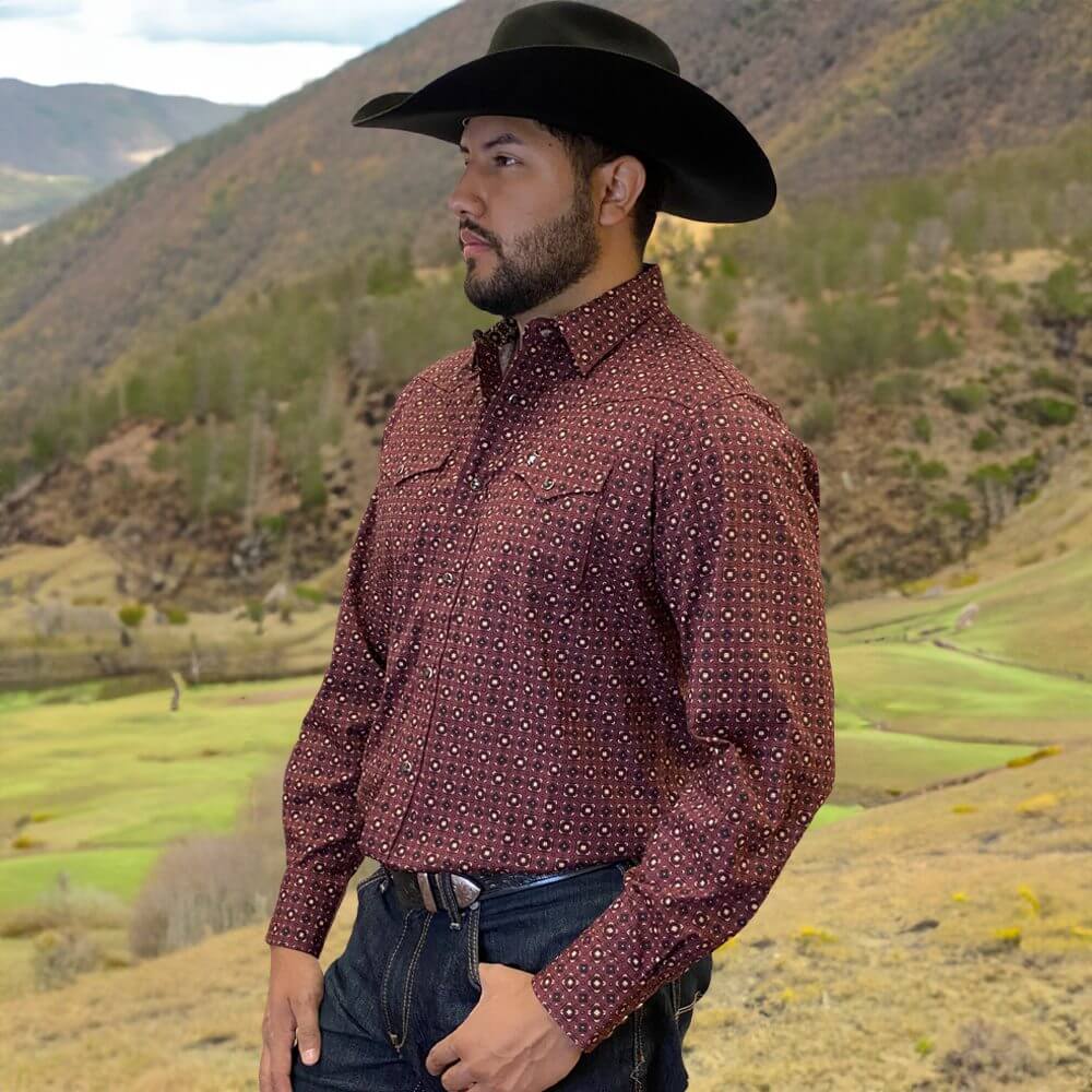 Starr Western Wear Mens Long Sleeve Shirt - SWPTSLS-373