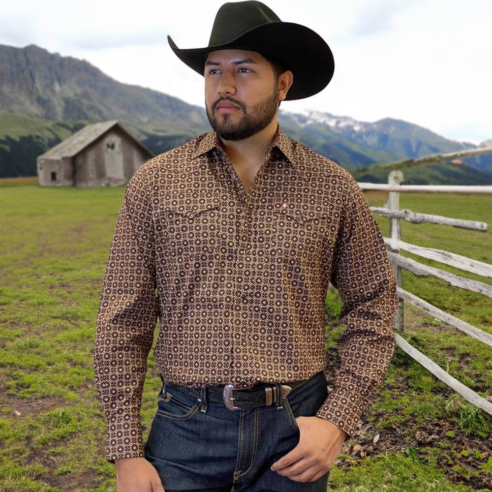 Starr Western Wear Mens Long Sleeve Shirt - SWPTSLS-374