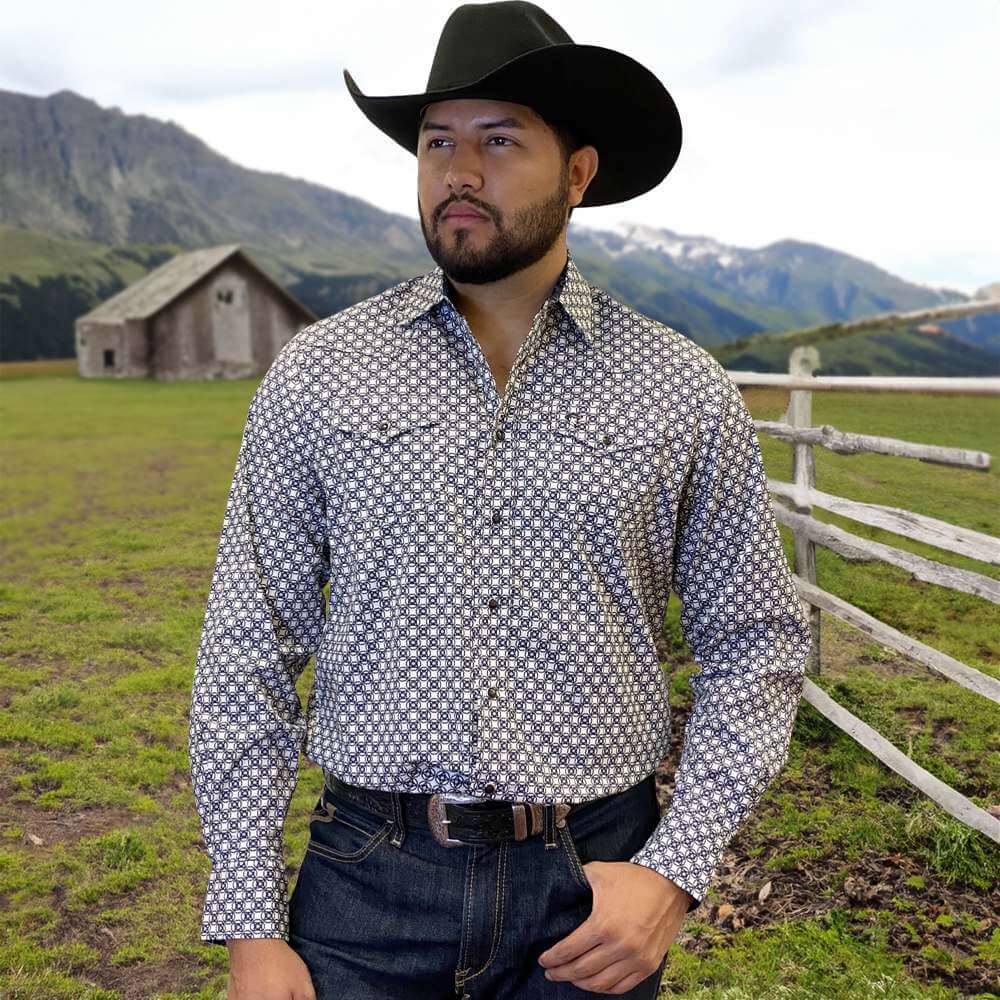 Starr Western Wear Mens Long Sleeve Shirt - SWPTSLS-378
