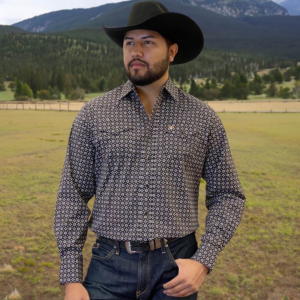 Starr Western Wear Mens Long Sleeve Shirt - SWPTSLS-382