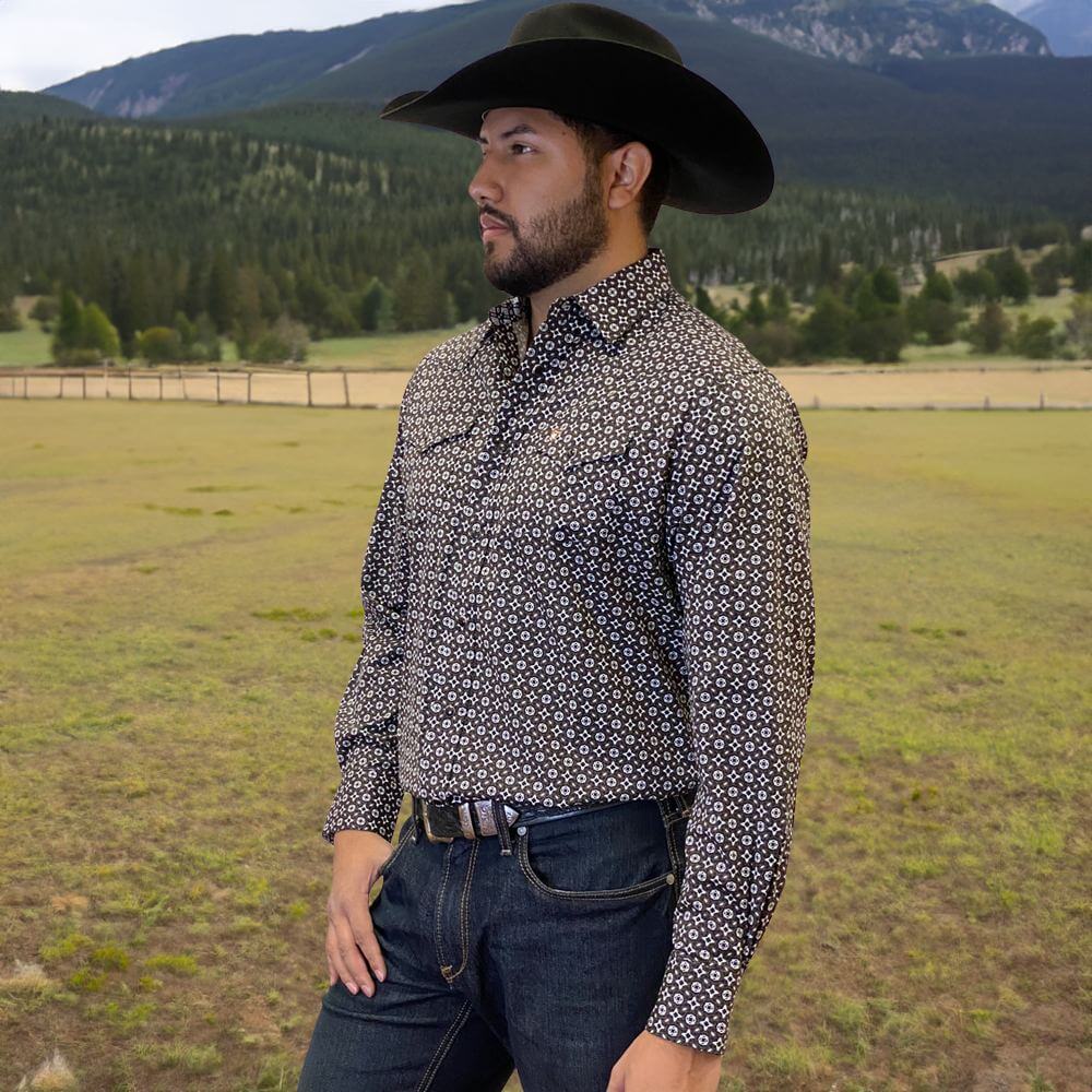 Starr Western Wear Mens Long Sleeve Shirt - SWPTSLS-382