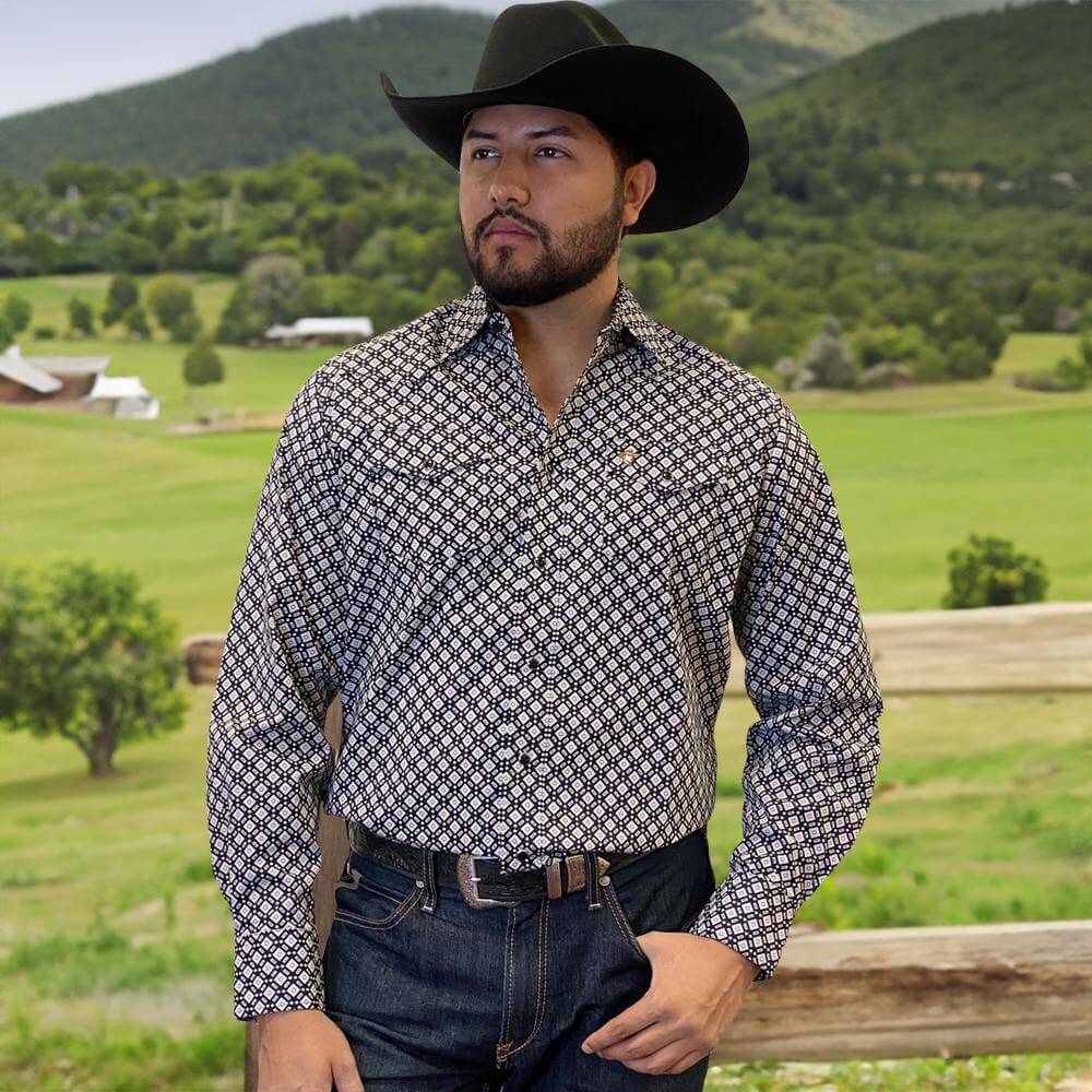 Starr Western Wear Mens Long Sleeve Shirt - SWPTSLS-383