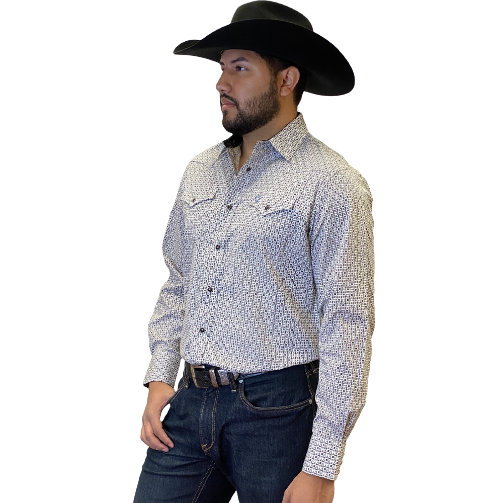 Starr Western Wear Mens Long Sleeve Shirt - SWPTSLS-384