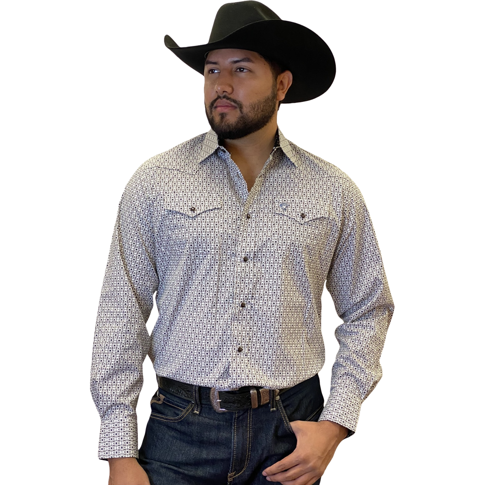 Starr Western Wear Mens Long Sleeve Shirt - SWPTSLS-384