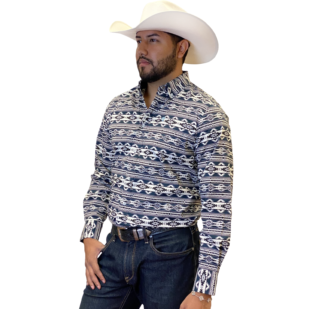 Starr Western Wear Mens Long Sleeve Shirt - SWPTBLS-380