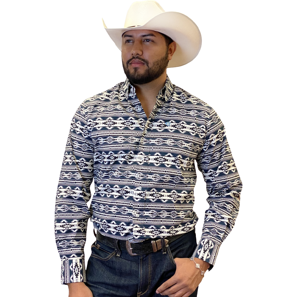 Starr Western Wear Mens Long Sleeve Shirt - SWPTBLS-380