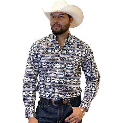 Starr Western Wear Mens Long Sleeve Shirt - SWPTBLS-380