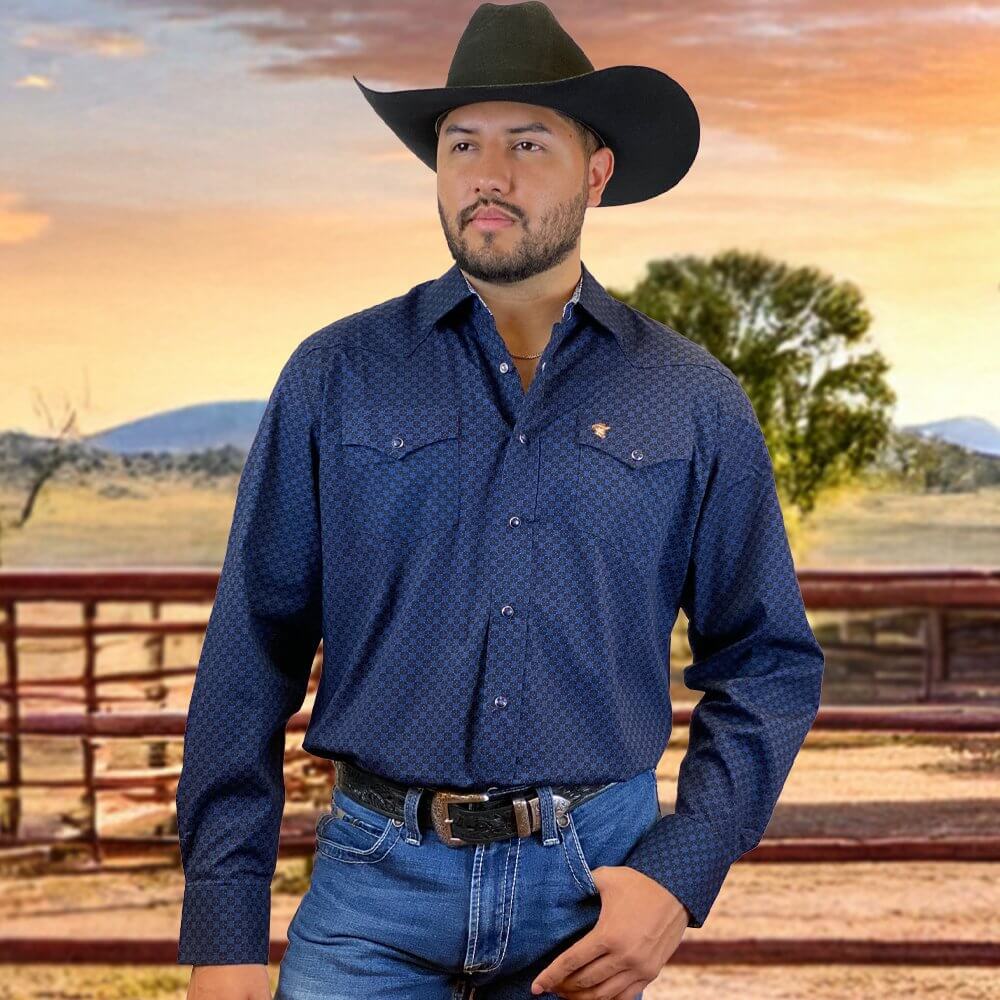 Starr Mens Western Snap Long Sleeve Shirt