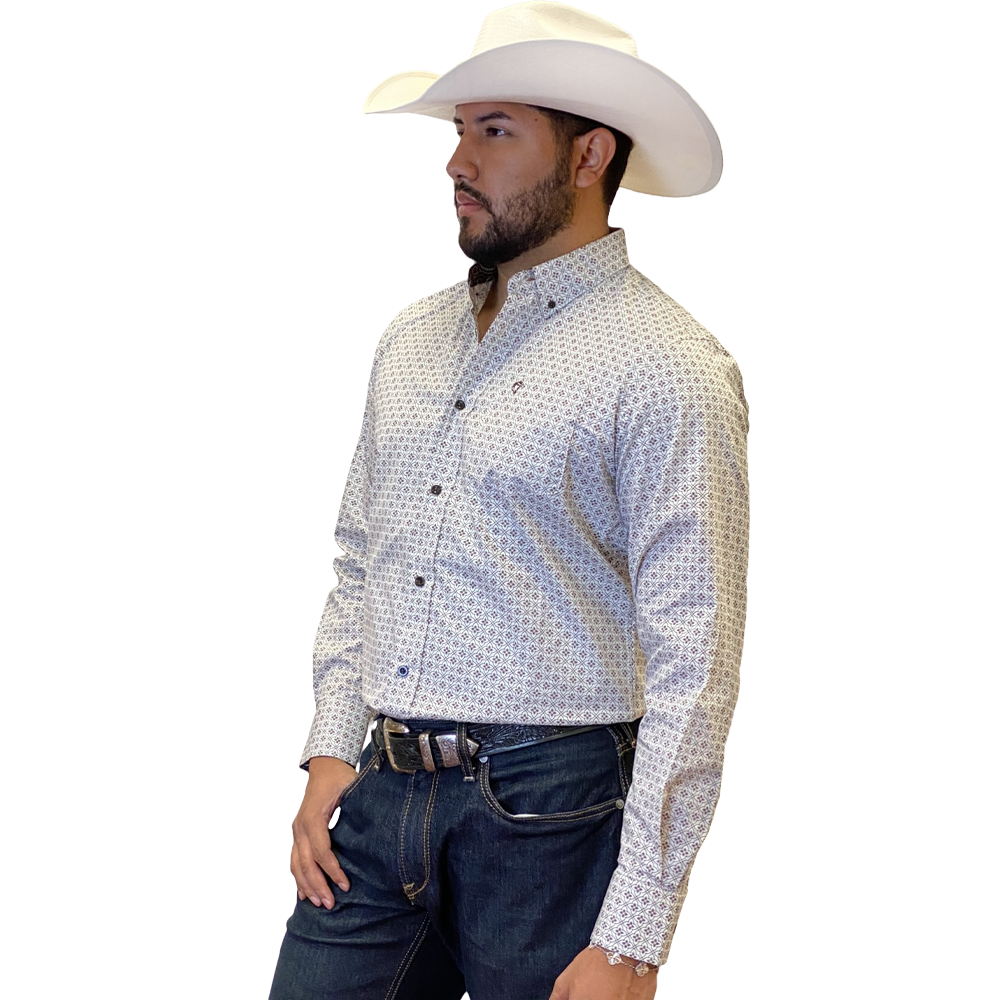 Starr Western Wear Mens Long Sleeve Shirt - SWPTBLS-377