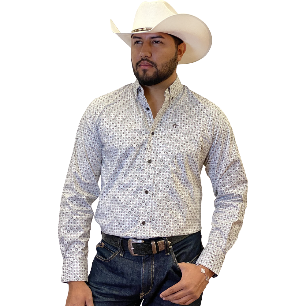 Starr Western Wear Mens Long Sleeve Shirt - SWPTBLS-377