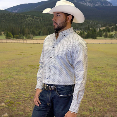 Starr Wstrn Wear Mens Ls Shirt - SWPTBLS-377