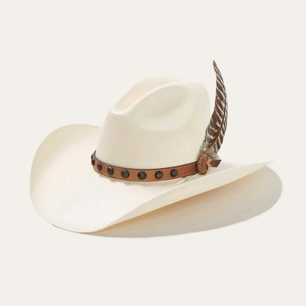 極美品 STETSON BIG FEATHER OPEN CROWN SE573 Smith - Stetson Fur Felt Open Crown Western Hat