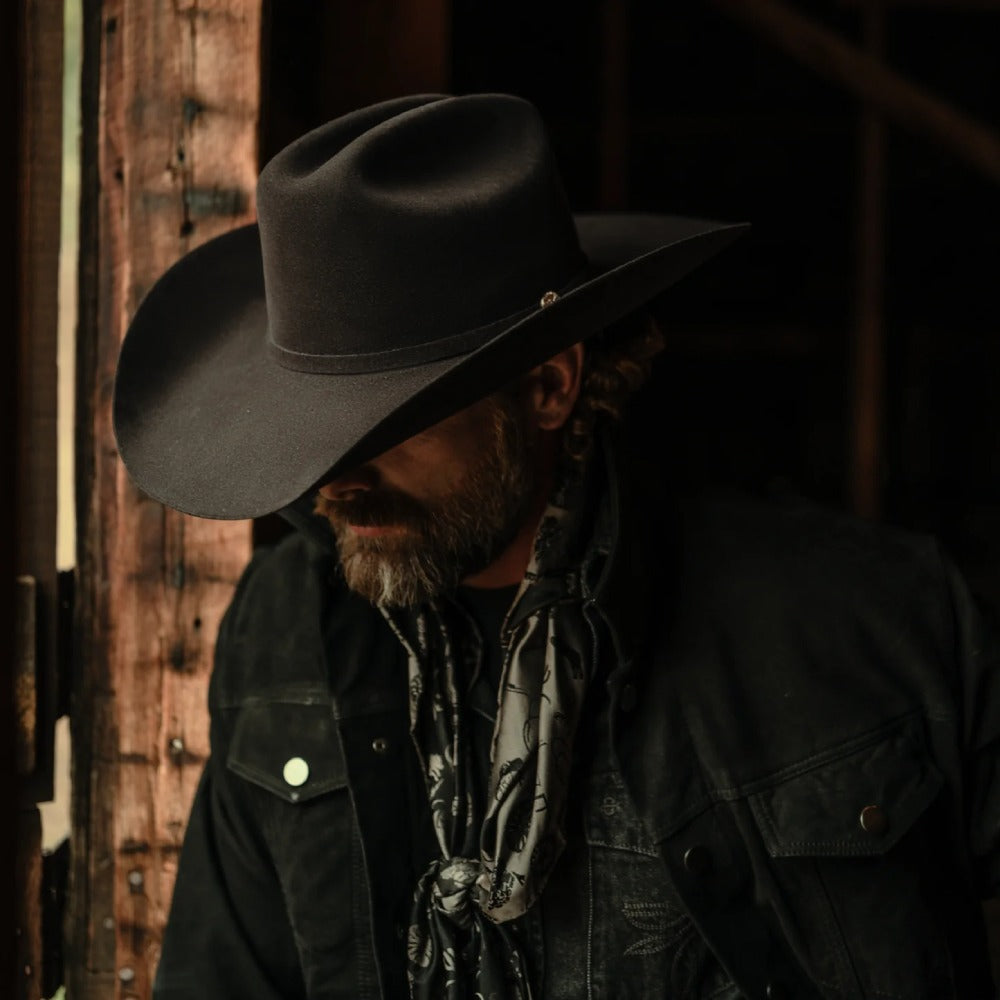 Stetson Mens 100X Golden Eagle 160th Edition Felt Hat Black - SFG16001-07