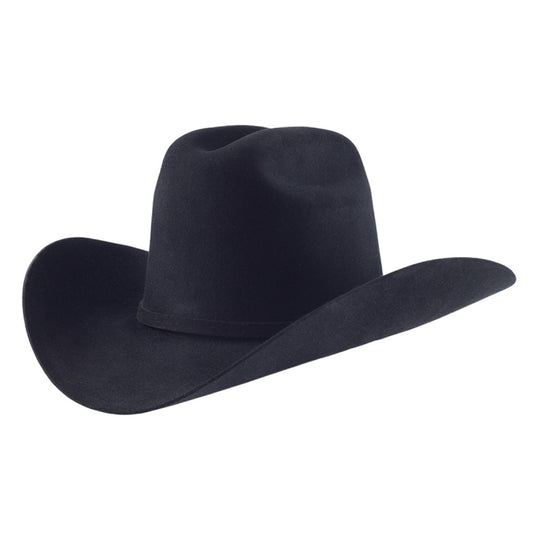 Stetson Mens 30X El Patron Tall Crown Felt Hat Black