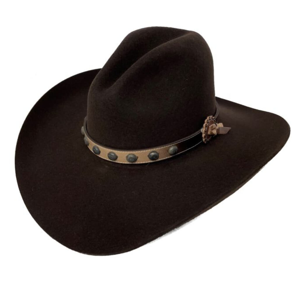 Stetson Mens 4X Broken Bow Felt Hat Chocolate - SBBBOW69-22