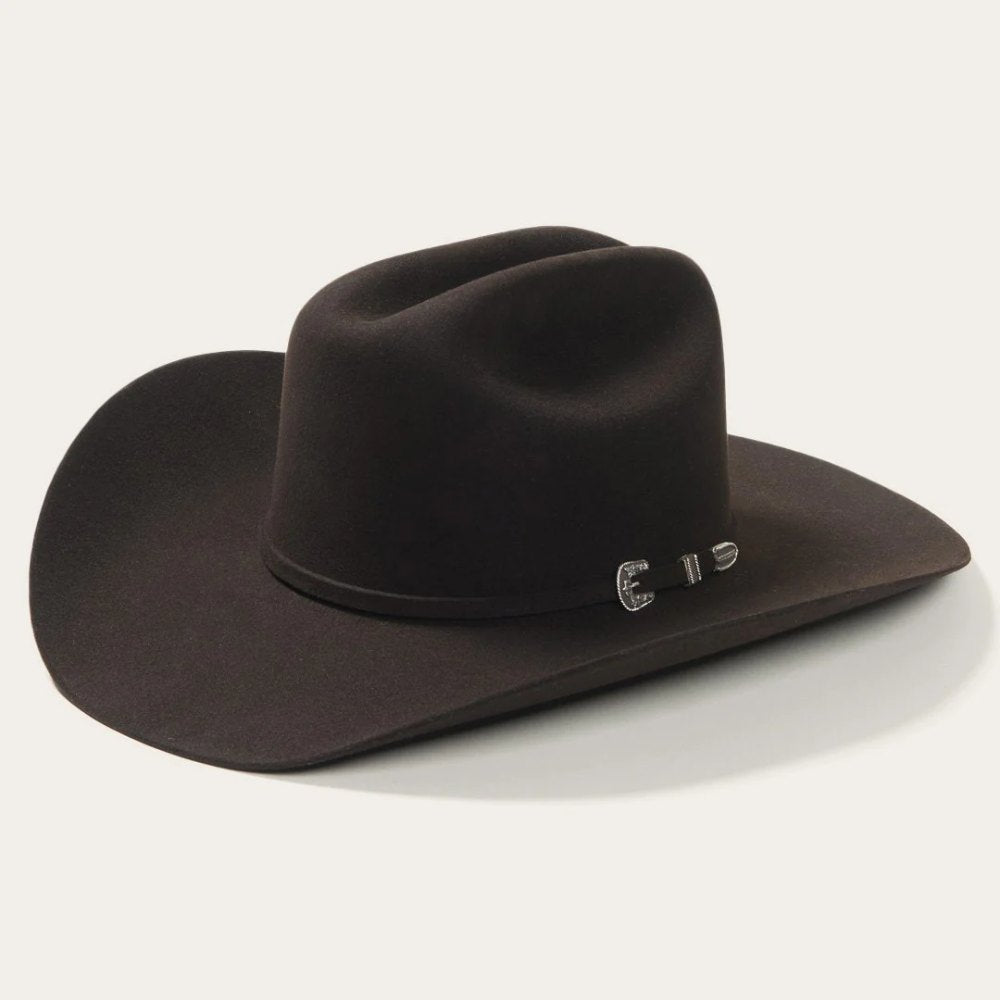 Stetson Mens 6X Skyline Cowboy Felt Hat Chocolate - SFSKYL75-22
