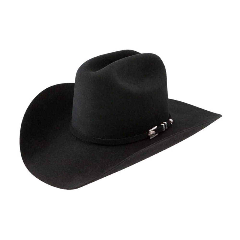 Stetson Mens Apache 4X Buffalo Black Felt Hat