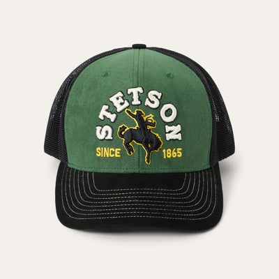 Stetson Mens Olive Cowboy Trucker Cap