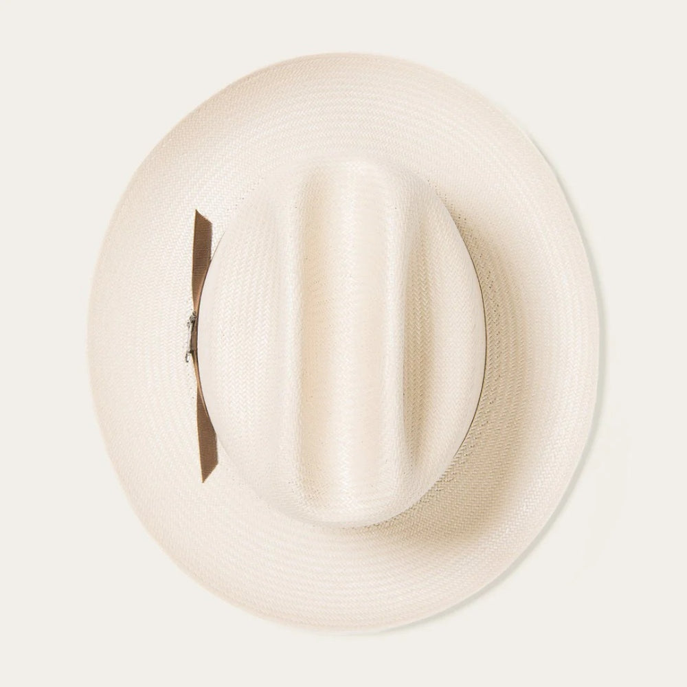Stetson Men's Lobo 10X Straw Cowboy Hat | Natural Color, 7 1/4 Size, 4.25" Brim With Vent Star Concho Band - View #7