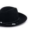 Stetson Military Branch Acorn Black & Silver Hatband