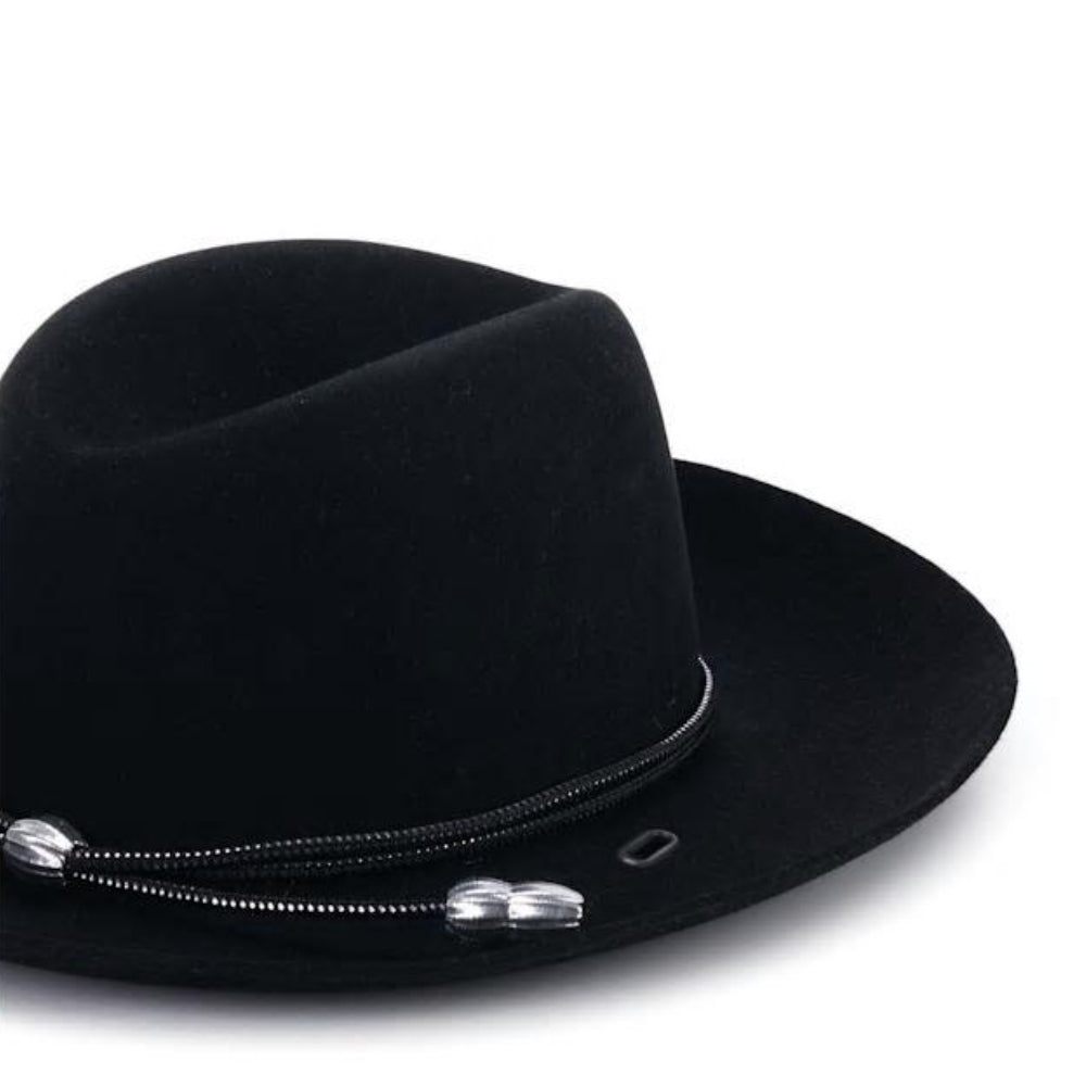 Stetson Military Branch Acorn Black & Silver Hatband - 1150174