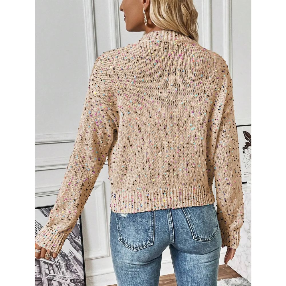 Sugar & Lace Womens Apricot Confetti Cardigan