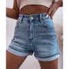 Sugar & Lace Womens Ashleigh Rhinestone Denim Shorts 