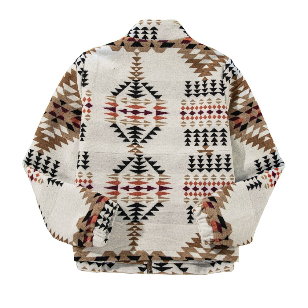 Sugar & Lace Womens Aztec Printed Zip Up Jacket 