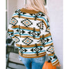 Sugar & Lace Womens Aztec Striped Sweater