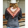 Sugar & Lace Womens Aztec printed Suede Lapel Blazer Black - SLJO376-BLK