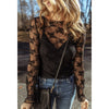 Sugar & Lace Womens Black Lace Blouse