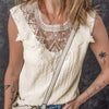 Sugar & Lace Womens Crochet Blouse