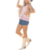 Sugar & Lace Womens Bohemian Floral Blouse