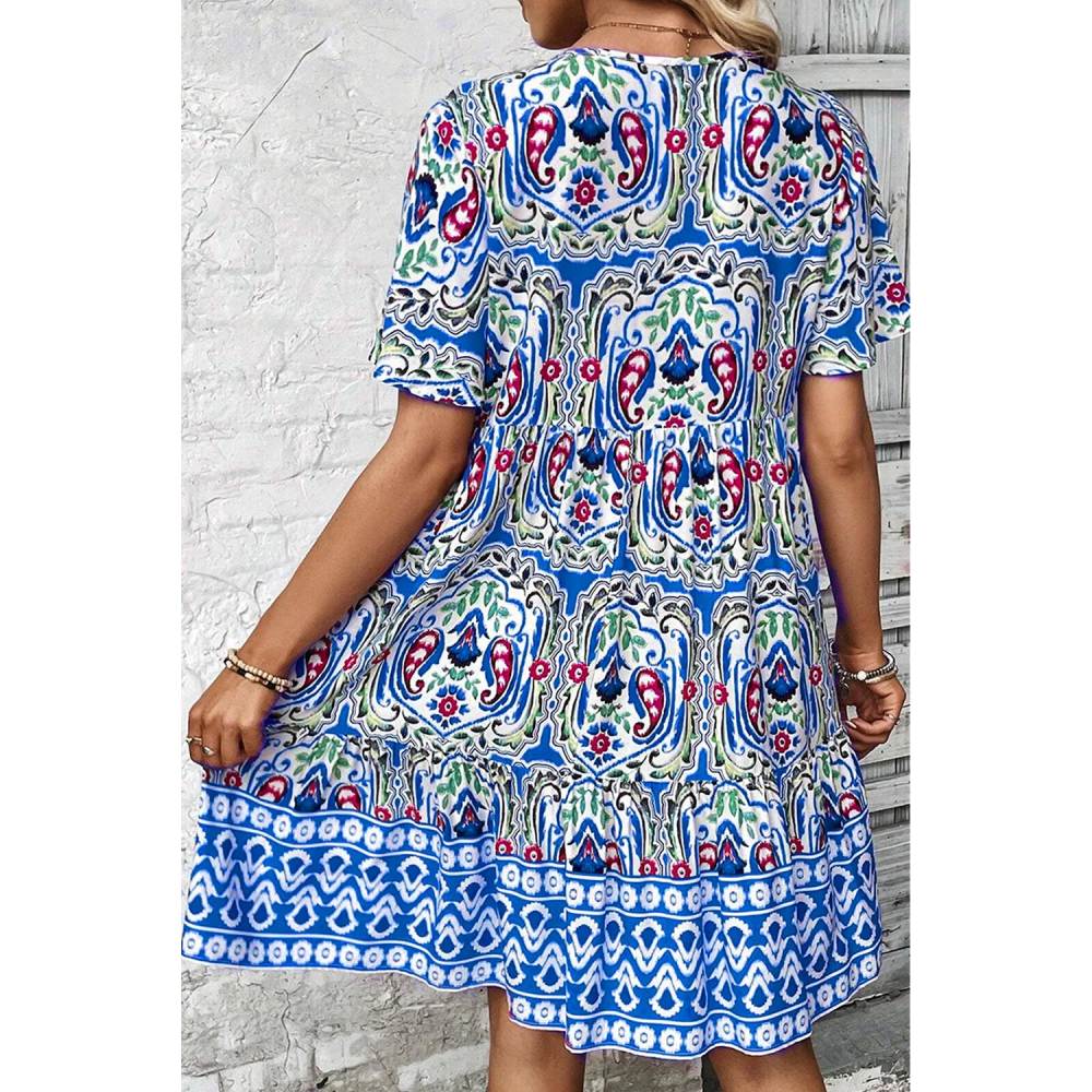 Sugar & Lace Womens Bohemian Print Dress