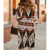 Sugar & Lace Womens Brown Aztec Coat