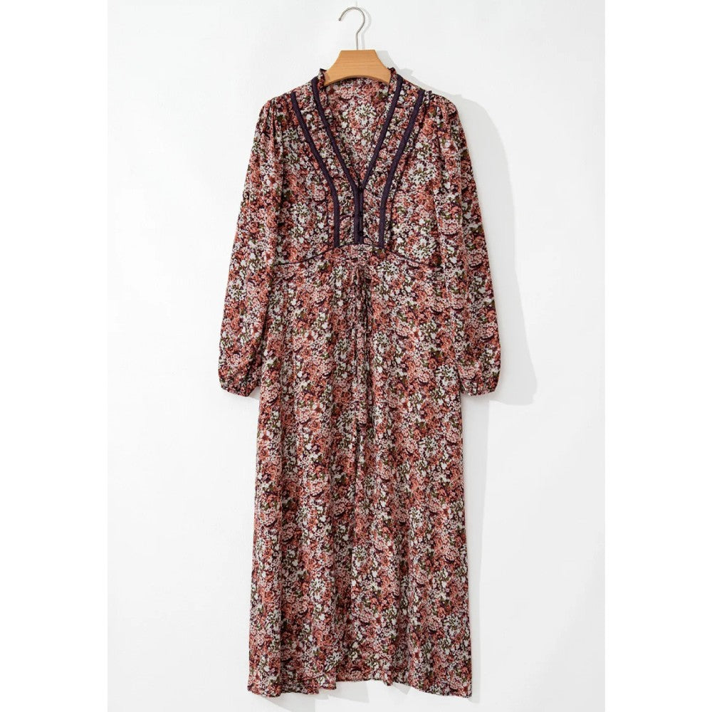 Sugar & Lace Womens Brown Floral Dress