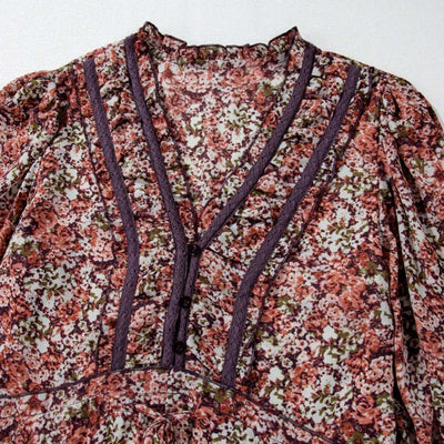 Sugar & Lace Womens Brown Floral Dress