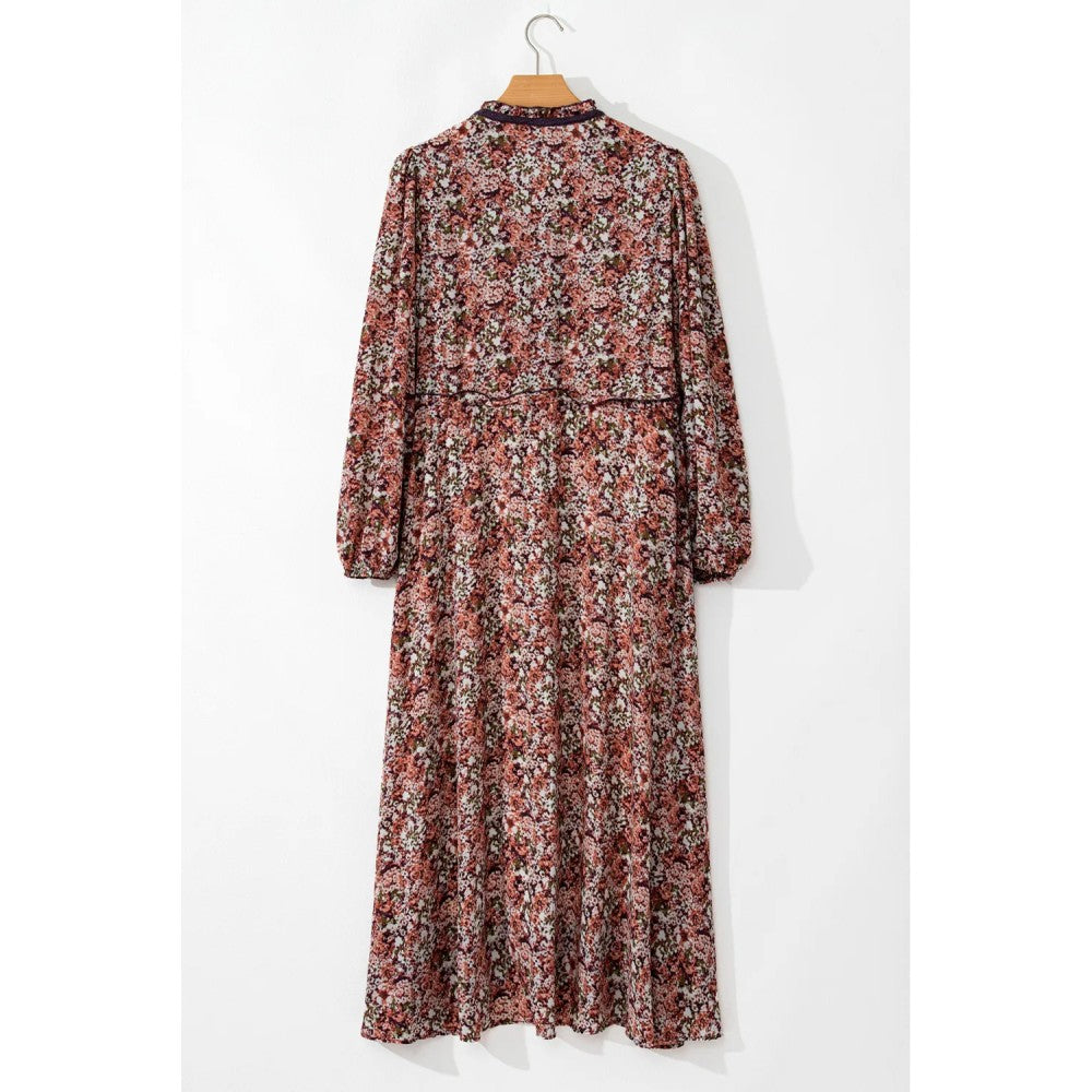 Sugar & Lace Womens Brown Floral Dress