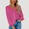 Sugar & Lace Womens Buttoned Crochet Cardigan
